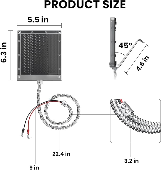 POWOXI 6V Solar Panel for Deer Feeder: 1.5W Waterproof Solar Battery Charger - Image 6