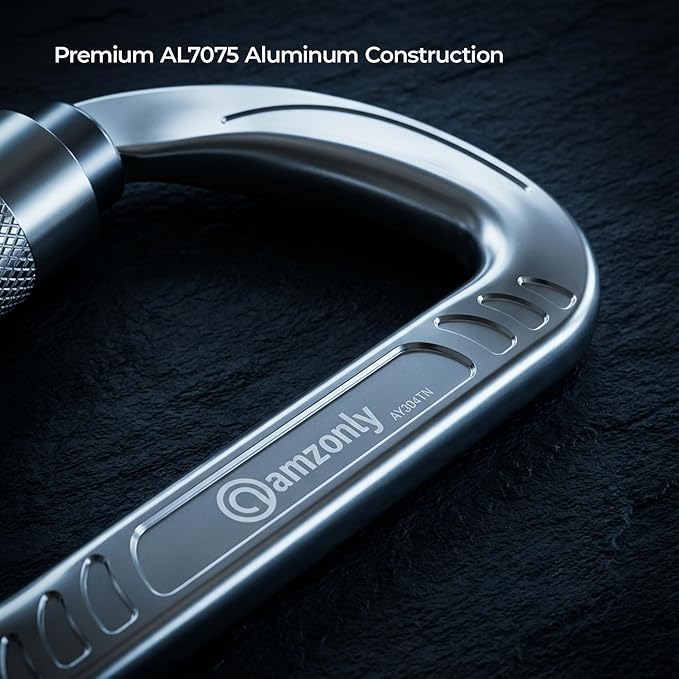 3inch Auto Locking Carabiner Clips Heavy Duty, 12KN /2697lbs Lightweight - Image 6