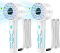 2PCS Portable High-Speed Mini Handheld Fan, USB Rechargeable Neck Personal Mini by AaoLin