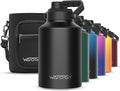 WATERSY 1 Gallon Water Bottle Insulated, BPA Free&Leak Proof, 128oz Stainless by Watersy