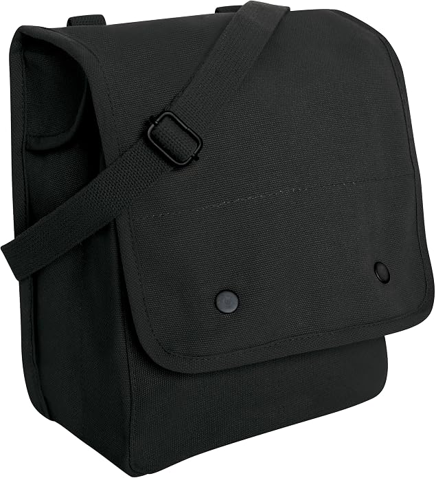 Rothco Canvas Map Case Shoulder Bag – Rugged Crossbody EDC Utility Storage by Rothco