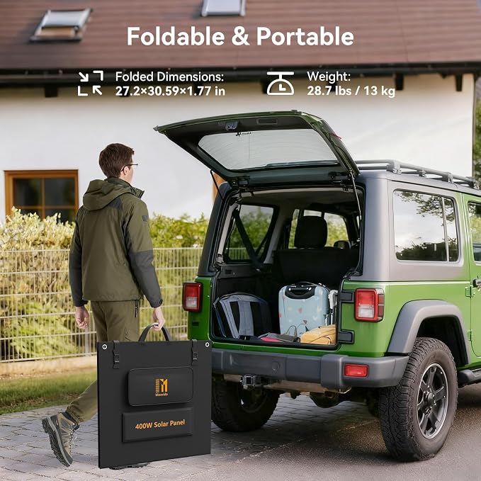 400 Watt Portable Solar Panel IP68 Waterproof ETFE 41V MC4 Output Solar Panels - Image 6