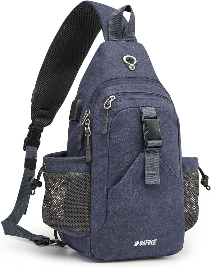 G4Free Canvas Sling Bag Crossbody Backpack by G4Free