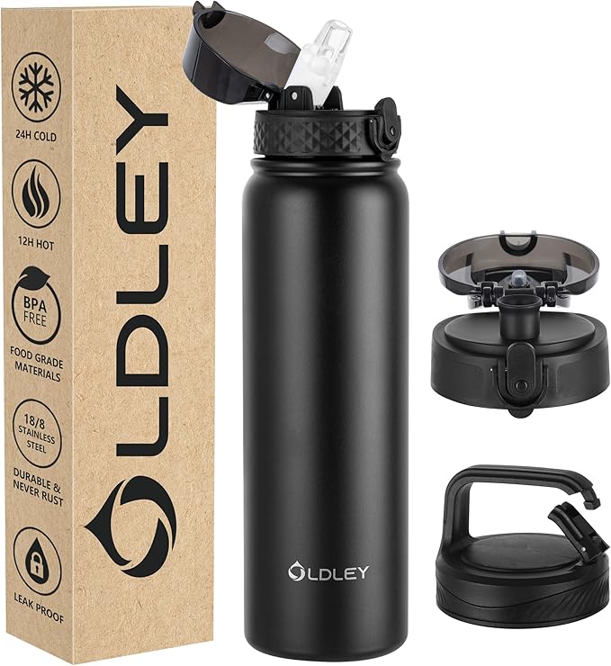 Oldley Insulated Water Bottle 32oz Water Bottles by OLDLEY