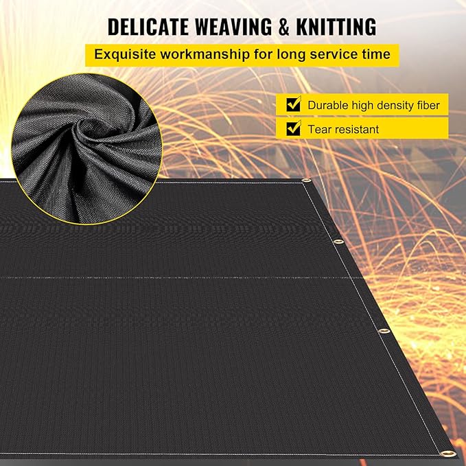 VEVOR Fire Blankets, 2 Pack Welding Blankets, 1022°F Flame Retardant Blanket - Image 6
