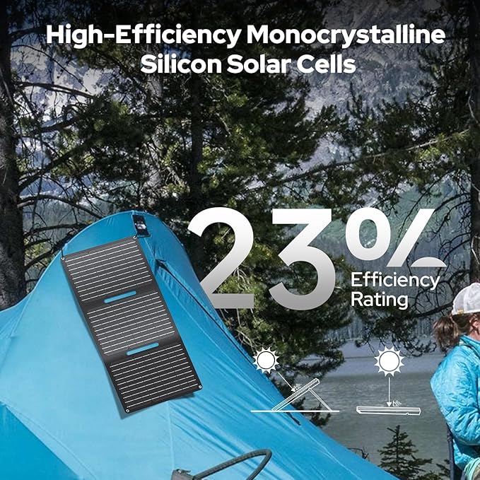 ENOFLO 30W Solar Panel Charger YT30 Foldable Solar Panel IP65 Waterproof Solar - Image 4