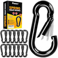 PAMAZY 12Pcs 2In Spring Snap Hooks, Utility Hook Clip, Heavy Duty Rope Connector by Pamazy