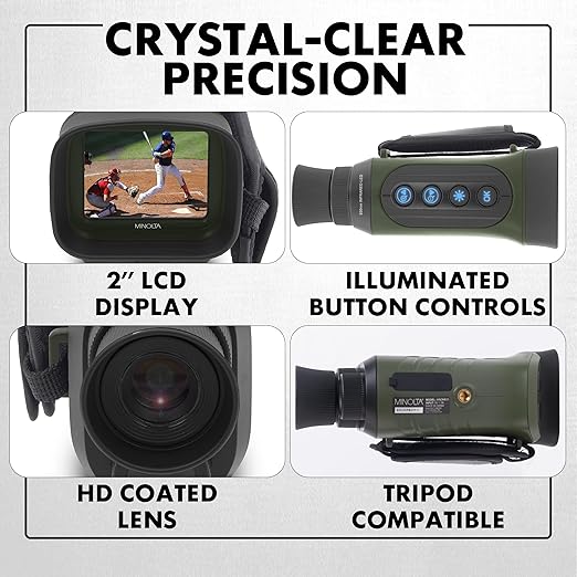 Minolta 6x25 Digital Night Vision Monocular w/Built-in 4K HD Video Camera - Image 7