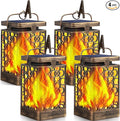 TomCare Solar Lights Upgraded Solar Lantern Flickering Flame Outdoor Hanging by TomCare