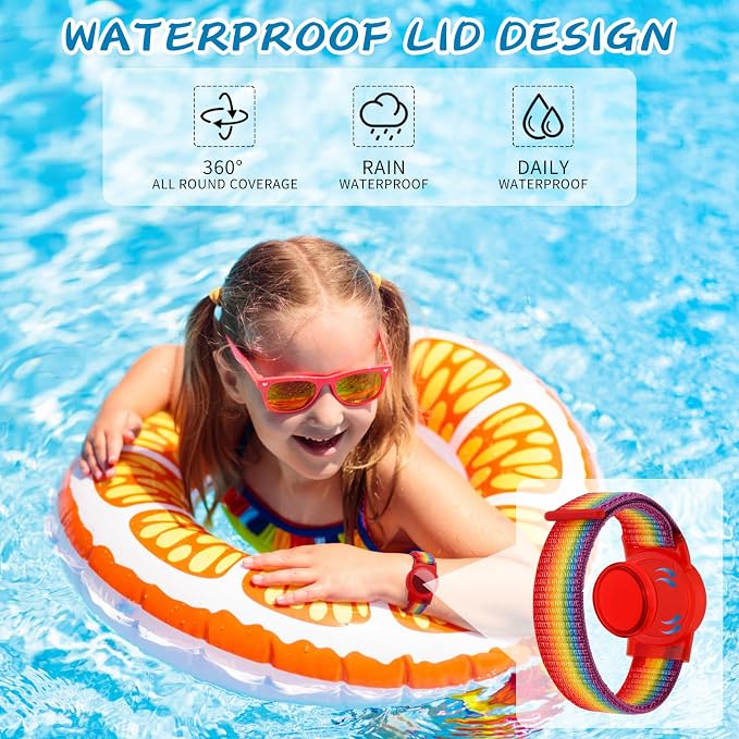 Waterproof Bracelet for Airtag Kids 4 Pack, Soft Nylon Hidden Air Tag Wristband - Image 2