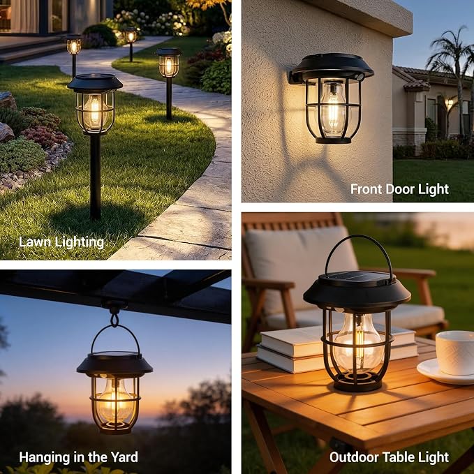 Solar Lights Outdoor, 6 Pack Waterproof LED Pathway Lights - Image 7