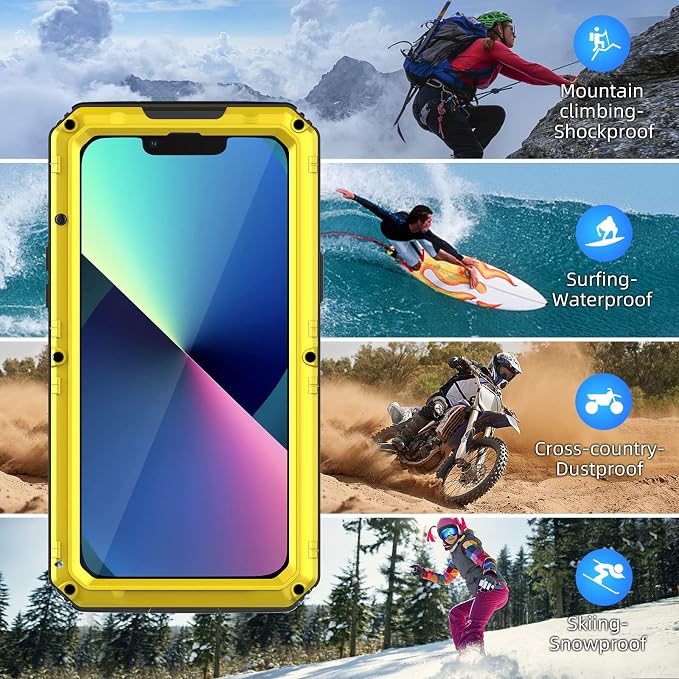 Mitywah Waterproof Case for iPhone 13, Heavy Duty Military Grade Drop - Image 7