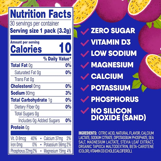 GoHydrate Low Sodium Electrolytes Powder Packets Sugar Free - Image 6