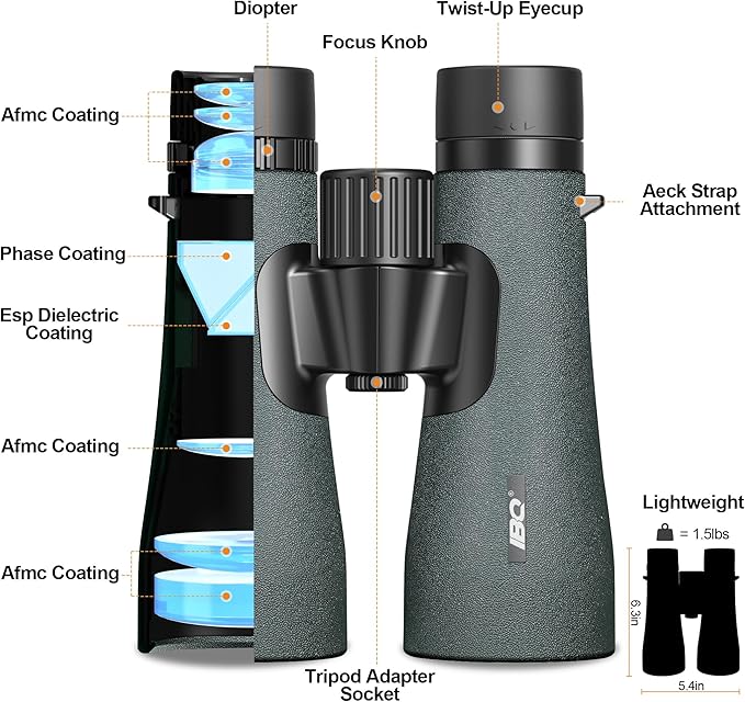 12x50 UHD Binoculars for Adults High Powered - Image 4