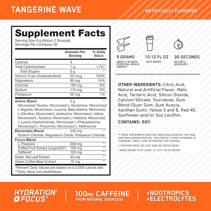 Optimum Nutrition Amino Energy Powder Plus Hydration, - Image 2
