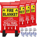 JJ CARE Fire Blanket – 4 Packs by JJCARE