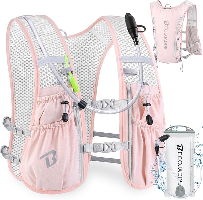 BECOJADDE Running Vest Hydration Backpack by BECOJADDE