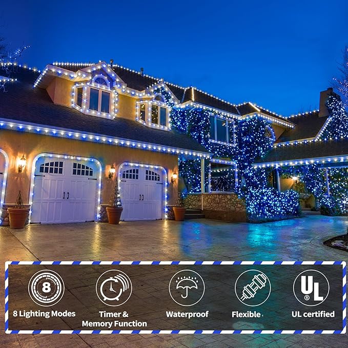 200ft LED Rope Lights Outdoor, 1440 LED Flexible Tube Lights - Image 2