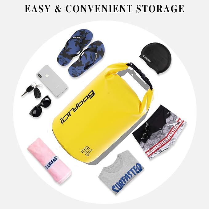 IDRYBAG Dry Bag for Kayaking Waterproof 2L/5L/10L/15L/20L, Small Dry Sack - Image 4