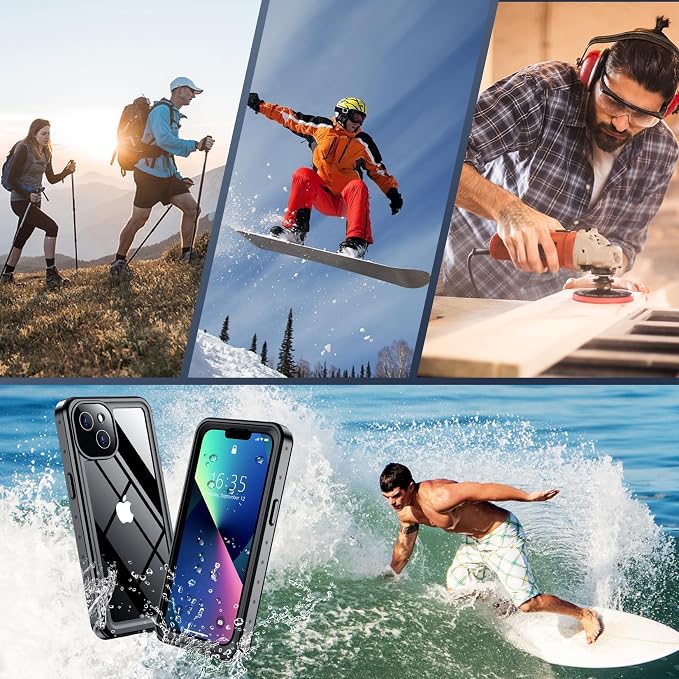 SPIDERCASE for iPhone 13 Case Waterproof, Built-in Lens & Screen Protector - Image 7