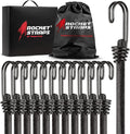 Rocket Straps - Ultimate Outdoor Bungee Cord Assortment - Heavy Duty Set of 12 by RocketStraps