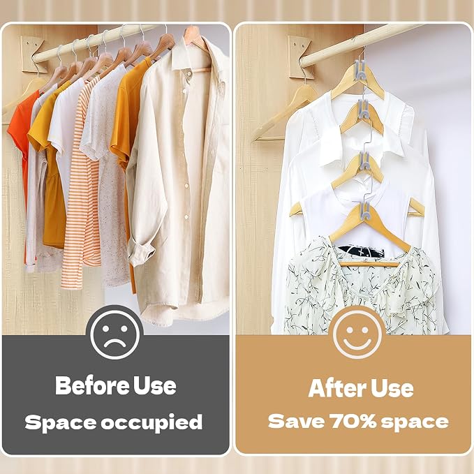 Mlici Clothes Hanger Connector for Clothes Organizing, 60 Pack Space Saving - Image 7