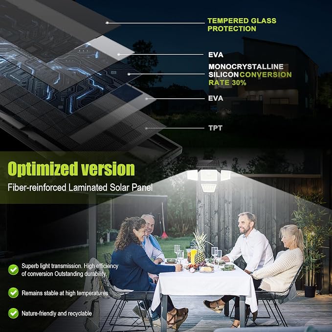 daphino 3000LM Solar Lights Outdoor - Image 5