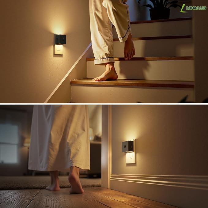 L LOHAS LED Motion Sensor Night Light, Plug in Night Light - Image 2