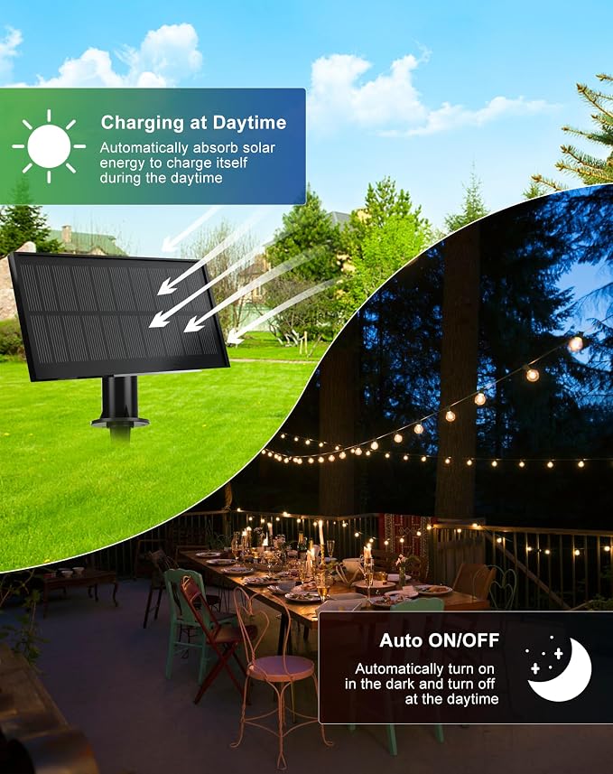 Zuske Solar String Lights Outdoor Waterproof 100FT - Image 4
