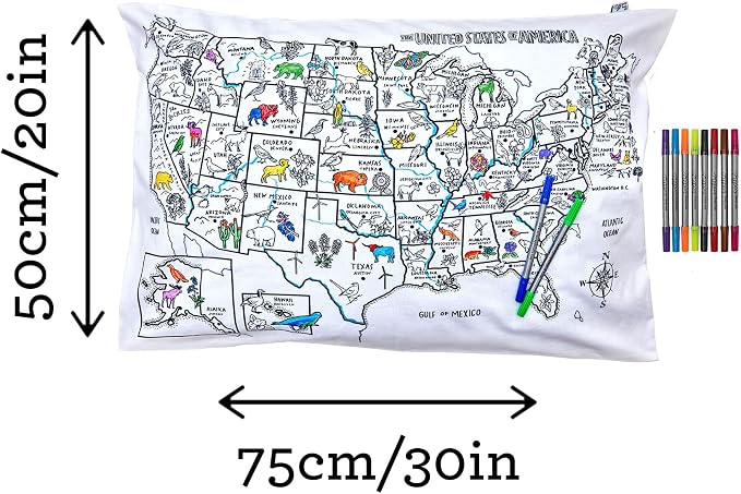Coloring Pillowcase for Kids – Reusable DIY Pillow Cover - Image 8