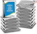 Primacare CB-6835-CS Pack of 12 Sterile Foil Baby Bunting Blankets by Primacare