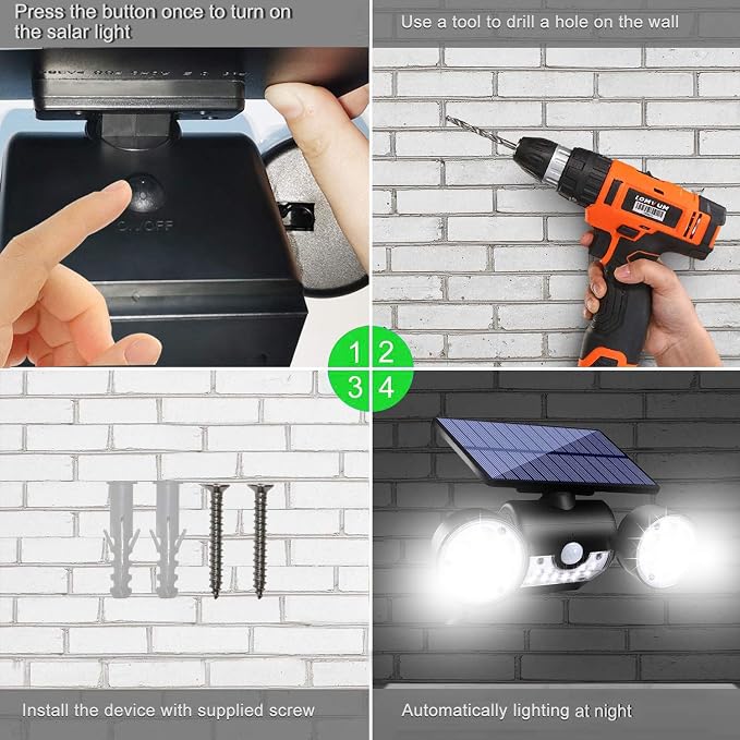 Outdoor Solar Lights, 30 LED Solar Security Lights - Image 5