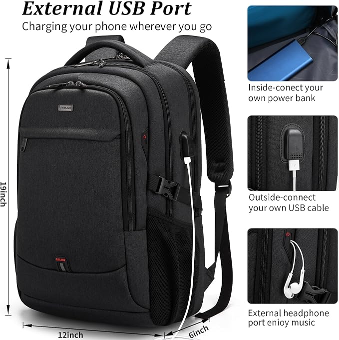 DUSLANG 17 Inch Laptop Backpack - Image 5