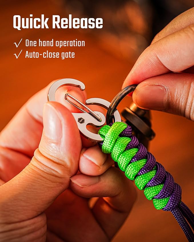 KeyUnity KC01 Braided Paracord Carabiner - Image 5