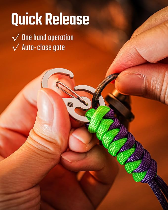 KeyUnity KC01 Braided Paracord Carabiner - Image 5
