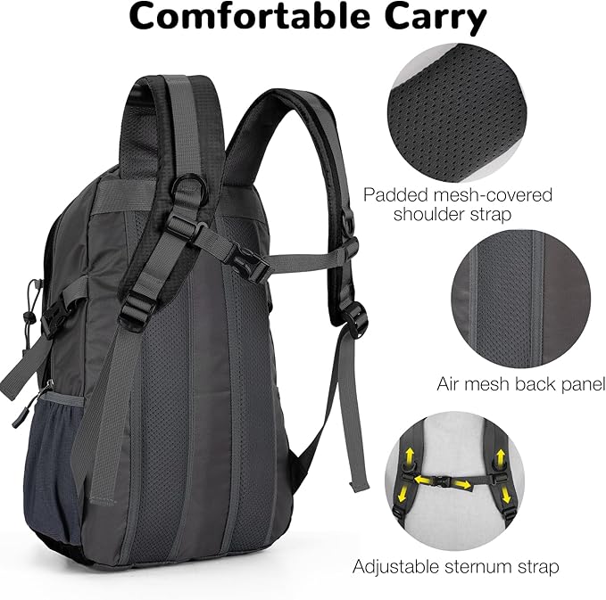 25L Small Hiking Backpack with Chest Strap - Image 3