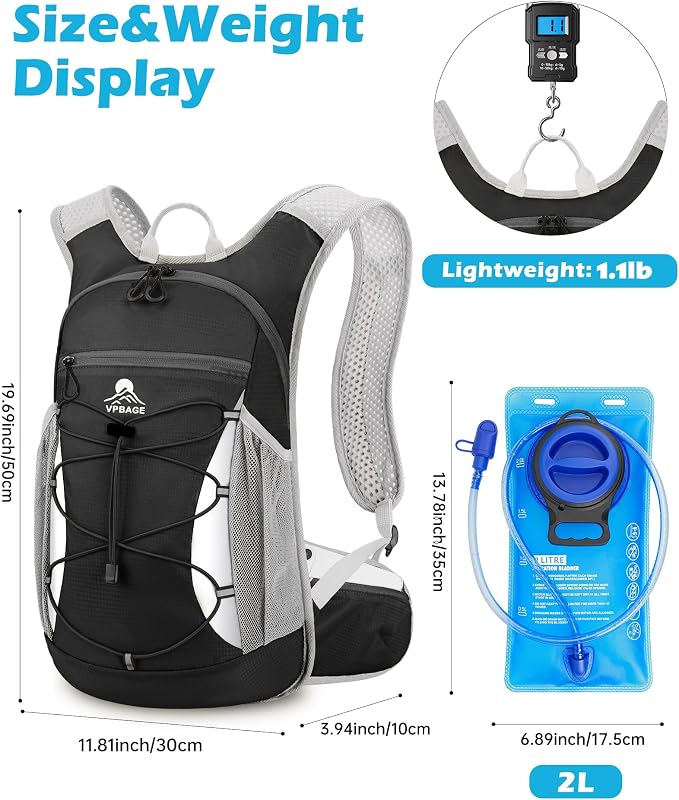 Hydration Backpack with 2L Water Bladder - Image 2