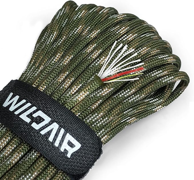 WILDAIR Paracord Survival Paracord Parachute Fire Cord Survival Ropes 4-in-1 by WILDAIR
