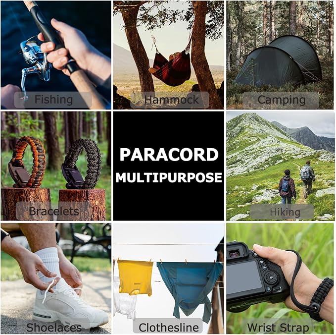 Paracord 240lb - Diameter 2mm Micro Utility Cord -3 Strand Parachute Spool Cord - Image 6