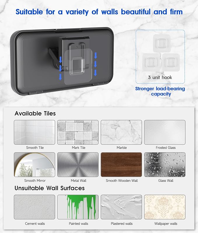 Mistriddle Waterproof Shower Phone Holder - Image 4