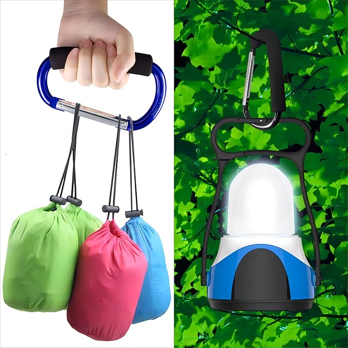 3PCS Stroller Hooks, 5.2'' Large Carabiner Clip - Image 6