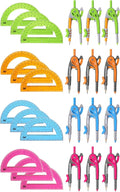 Mr. Pen- Geometry Compass and Protractor Set, 12 Sets, 6 Inch Compass, 6 Inch by MrPen