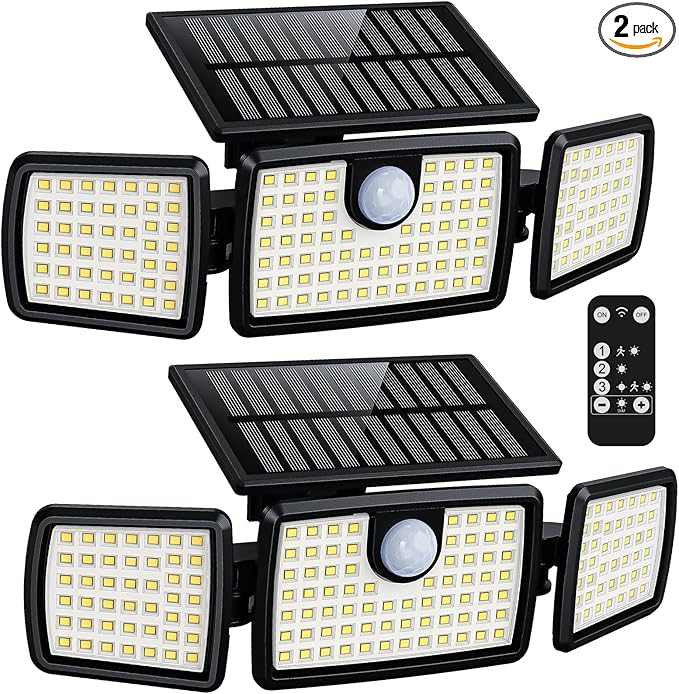 MIHANI Solar Lights Outdoor, Quick Charge Solar Motion Deck Lights Outdoor by MIHANI