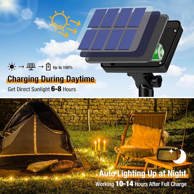 btfarm 4 Pack Solar String Lights Outdoor - Image 2