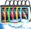 Famoby Up to 7.5" 6 Pack Multicolor Universal Waterproof Phone Pouch, Phone by Famoby