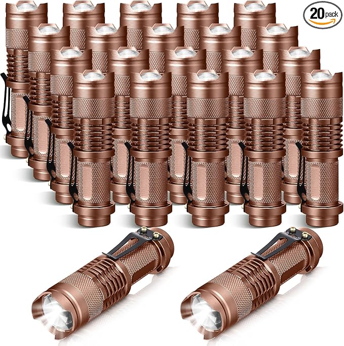 Fumete 20 Pieces LED Flashlight Mini 3 Mode Tactical Torch Small Water by Fumete