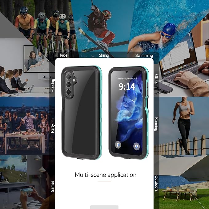 Hllhunkhe for Samsung Galaxy A16 5G Case Waterproof, Rugged Full Body - Image 8