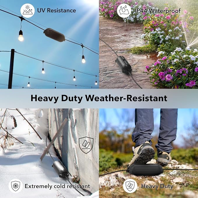 BN-LINK Outdoor Extension Cord Safety Cover, Weather Resistant Seal Housing - Image 6