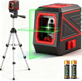Laser Level with Tripod, 100 feet Green Cross Line Self Rotary Leveling Laser by Followustostayupdated