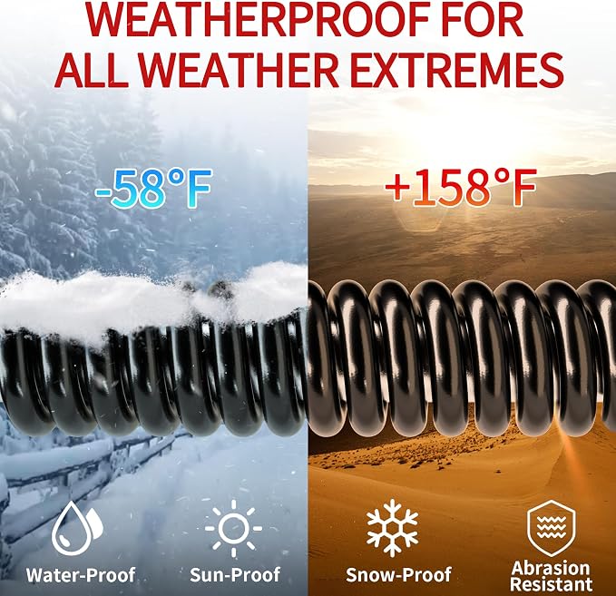 15 FT 14/3 Extension Cord Outdoor, Heavy Duty Weatherproof & Flame Retardant - Image 5